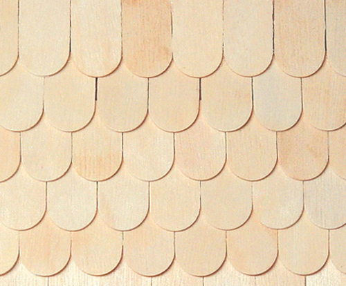 Dollhouse Miniature Fishscale Shingles, 100/Pk